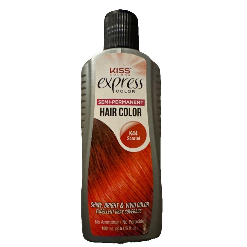 Semi-Permanent Hair Color,Kiss Express 100mL (3.5 US fl.oz) (1Count) .. SCARLET
